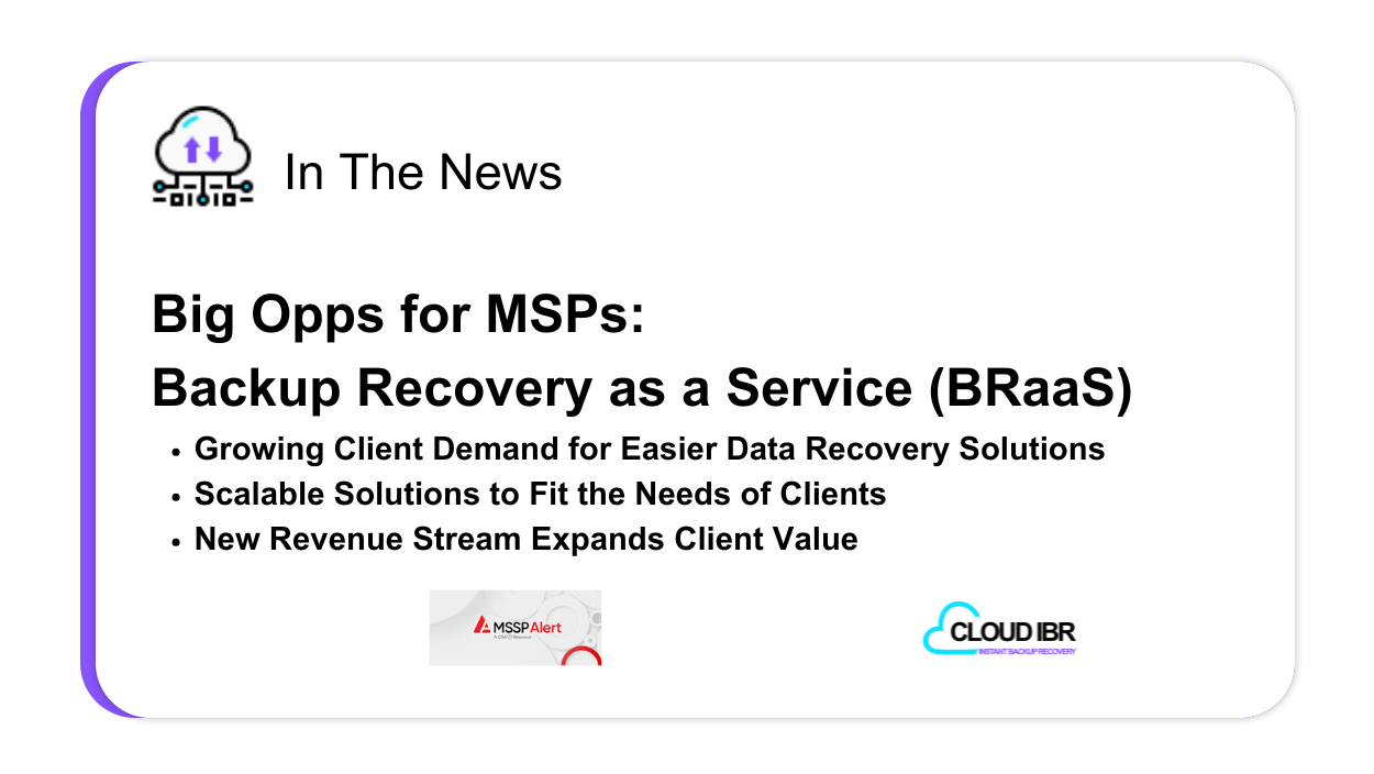 New Opportunities for MSPs: Backup and Recovery as a Service (BRaaS)