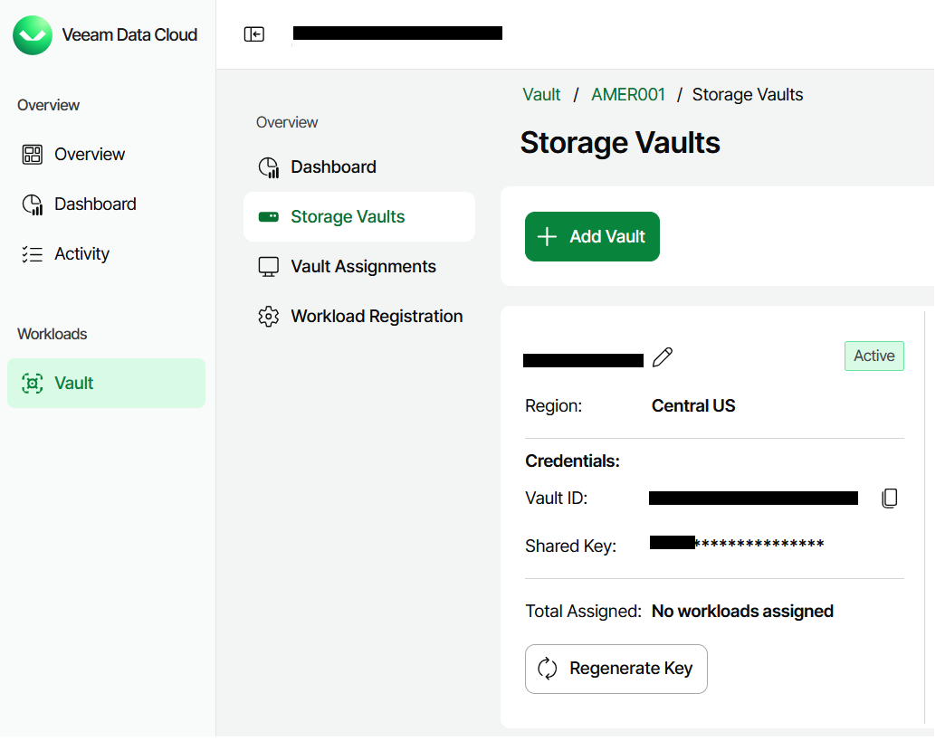 How to Regenerate a Veeam Data Vault Access Key for Cloud IBR
